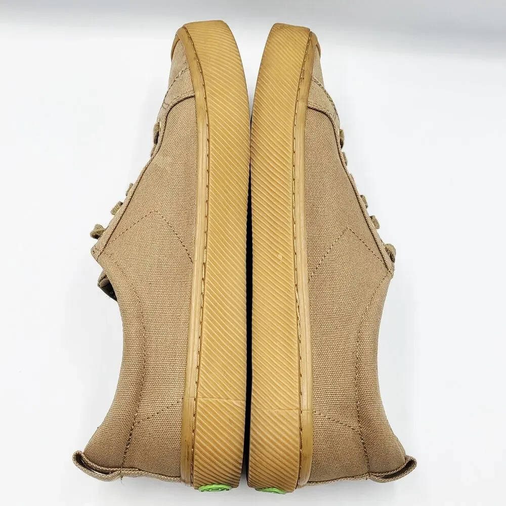 Cariuma Sand Gum Canvas Organic Low-Top Lace-Up Sneakers Men's 10.5 Women's 12
